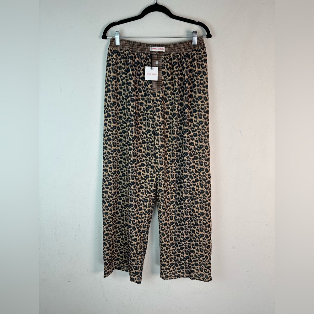 Handover Nicholas Cage Baggy Leopard Print Pants